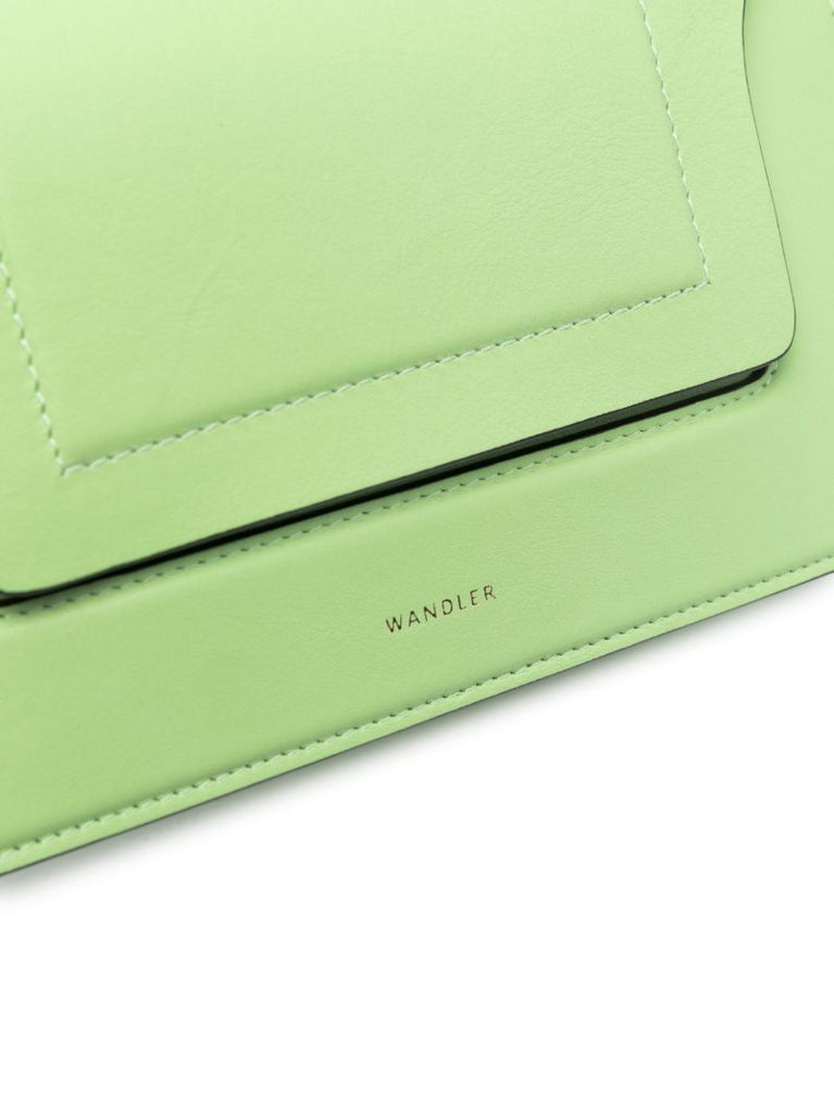 Green Penelope Mini Leather Shoulder Bag
