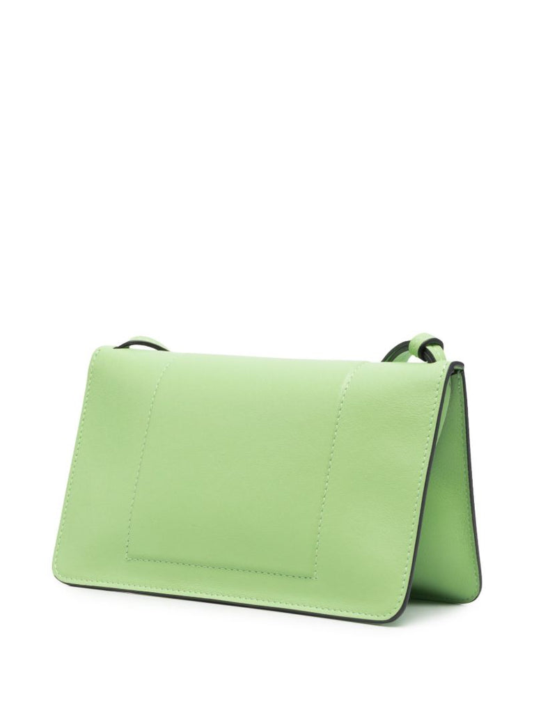 Green Penelope Mini Leather Shoulder Bag