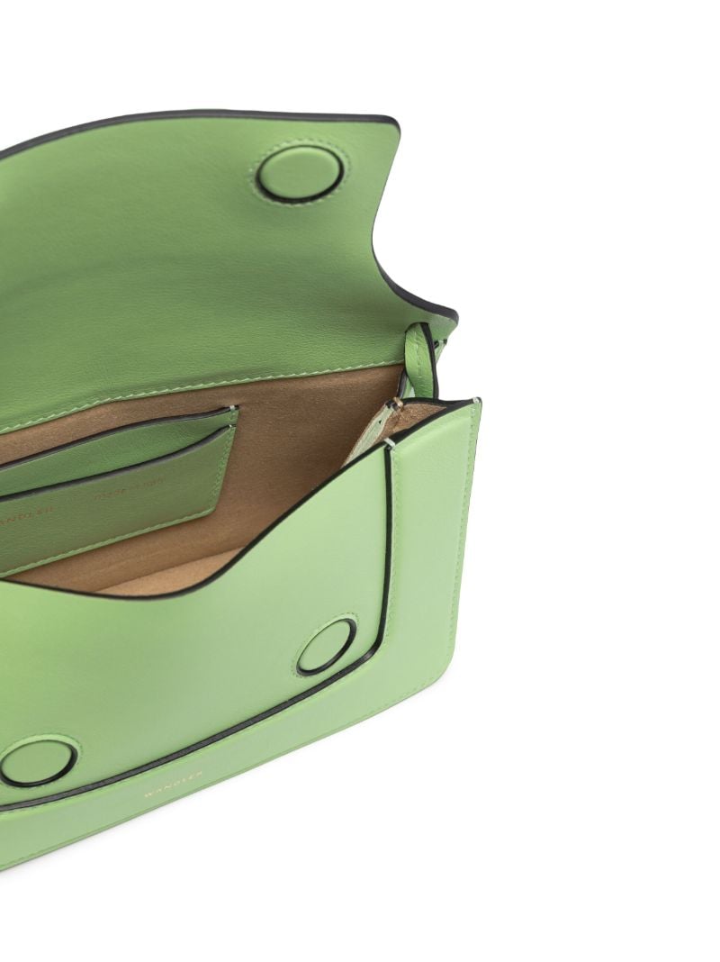 Green Penelope Mini Leather Shoulder Bag