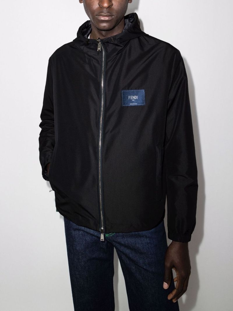 Reversible Logo Windbreaker Jacket