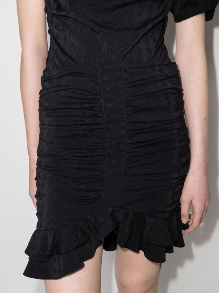Milendi Ruched Mini Skirt