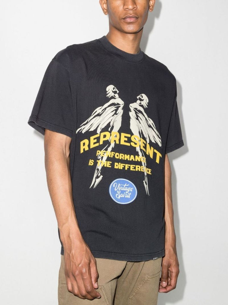 Vintage Spirit Printed Cotton T-shirt