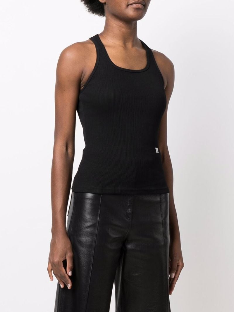 Black Square Neck Tank Top