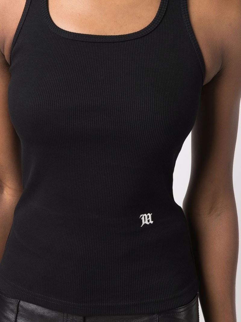 Black Square Neck Tank Top