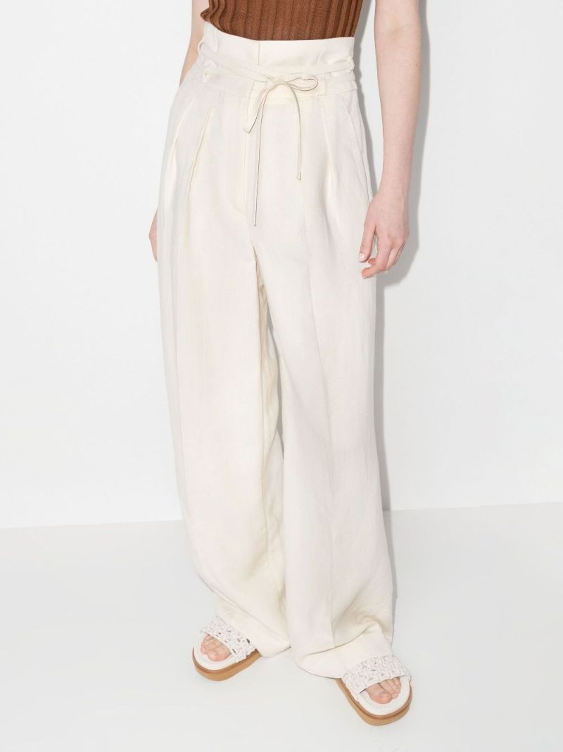 High Waist Belted Trousers