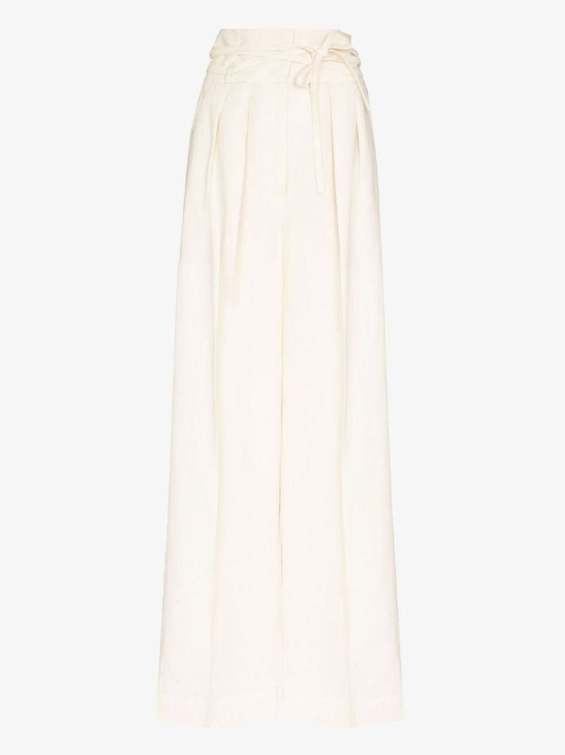 High Waist Belted Trousers