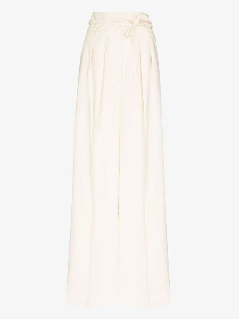 High Waist Belted Trousers