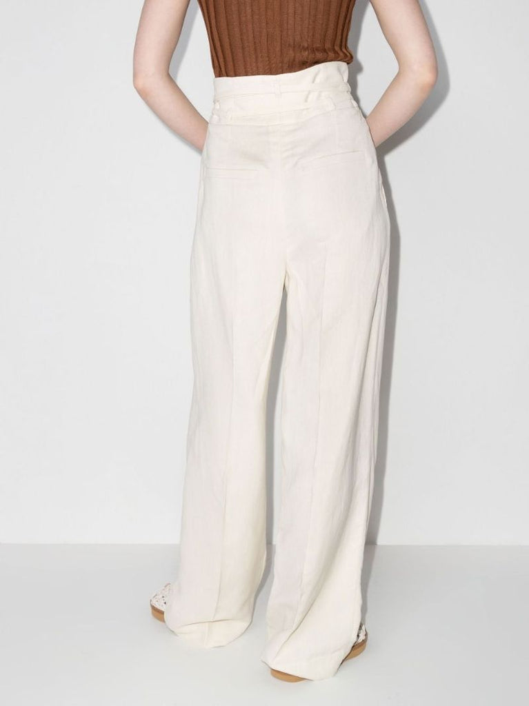 High Waist Belted Trousers