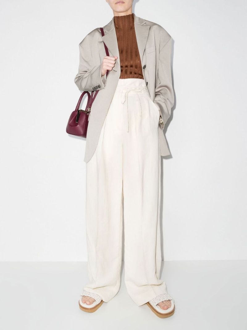 High Waist Belted Trousers