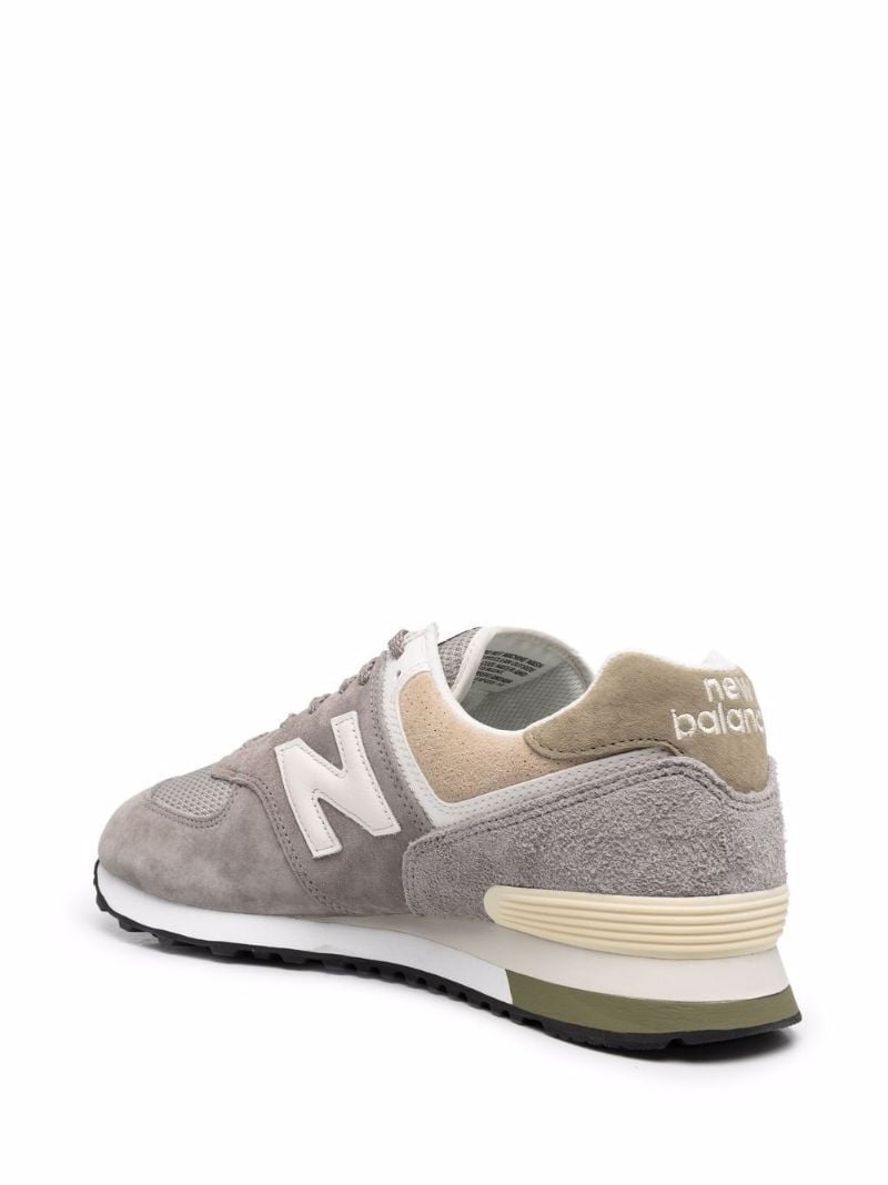 Grey 574 Low Top Leather Sneakers