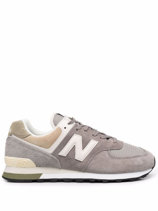 Grey 574 Low Top Leather Sneakers