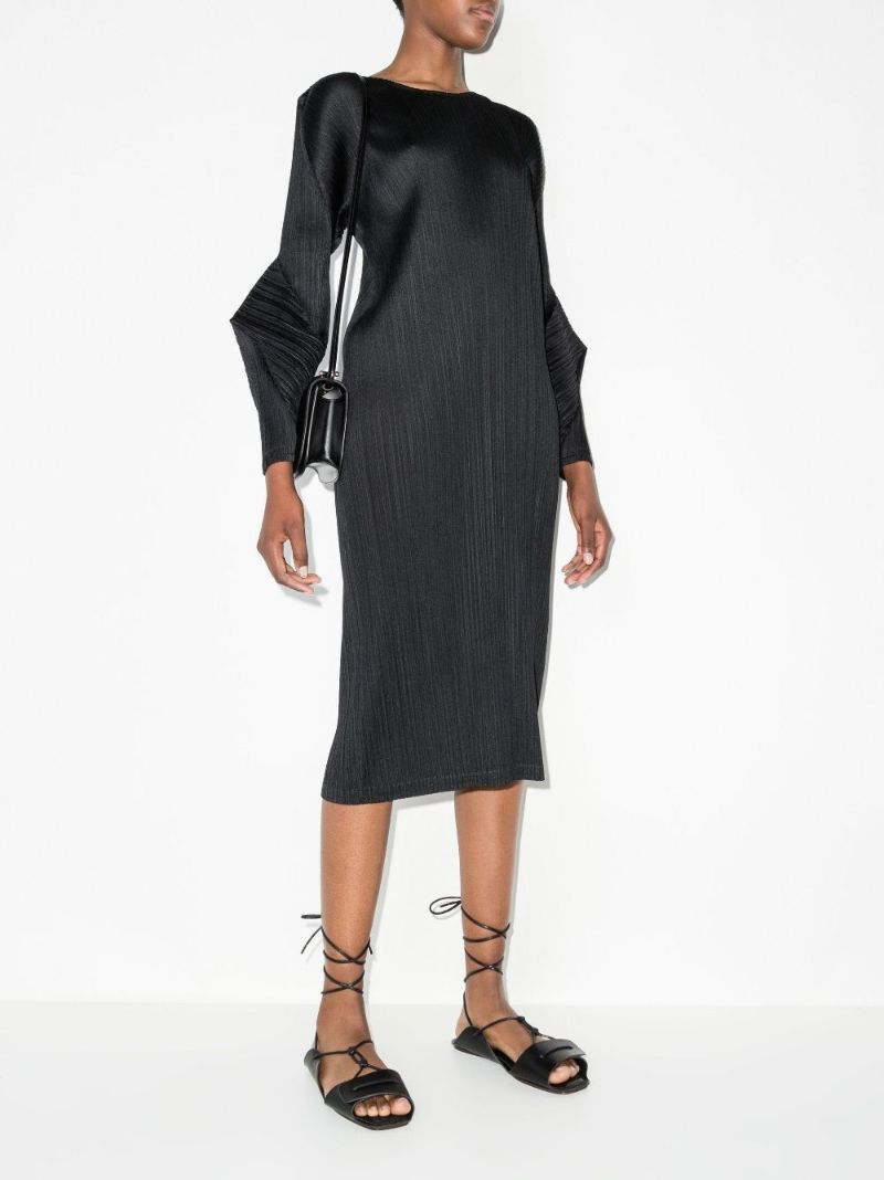 Blast PlissÃ_x0083_Â© Midi Dress