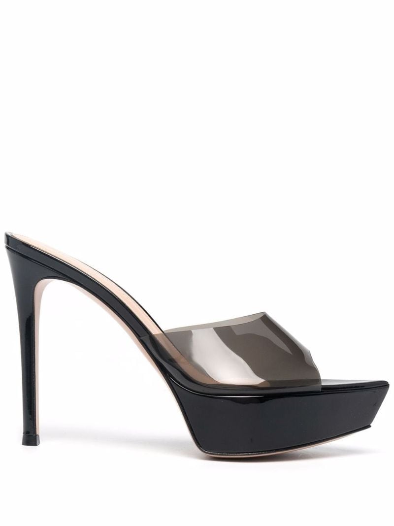 Black Betty 85 Pvc Mules