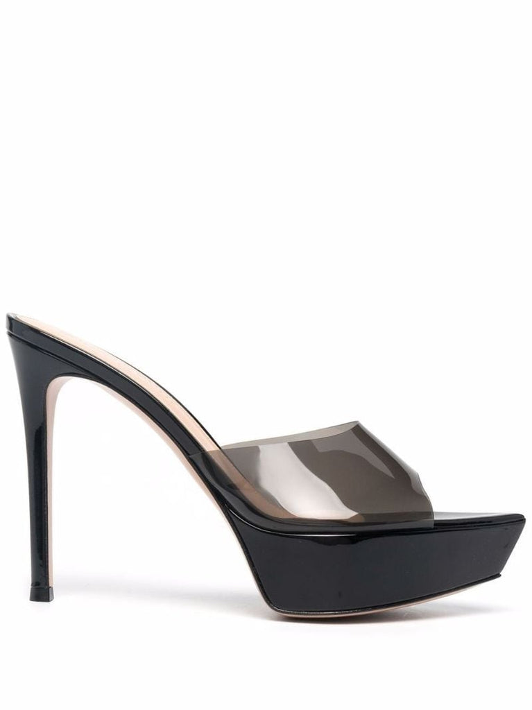 Black Betty 85 Pvc Mules