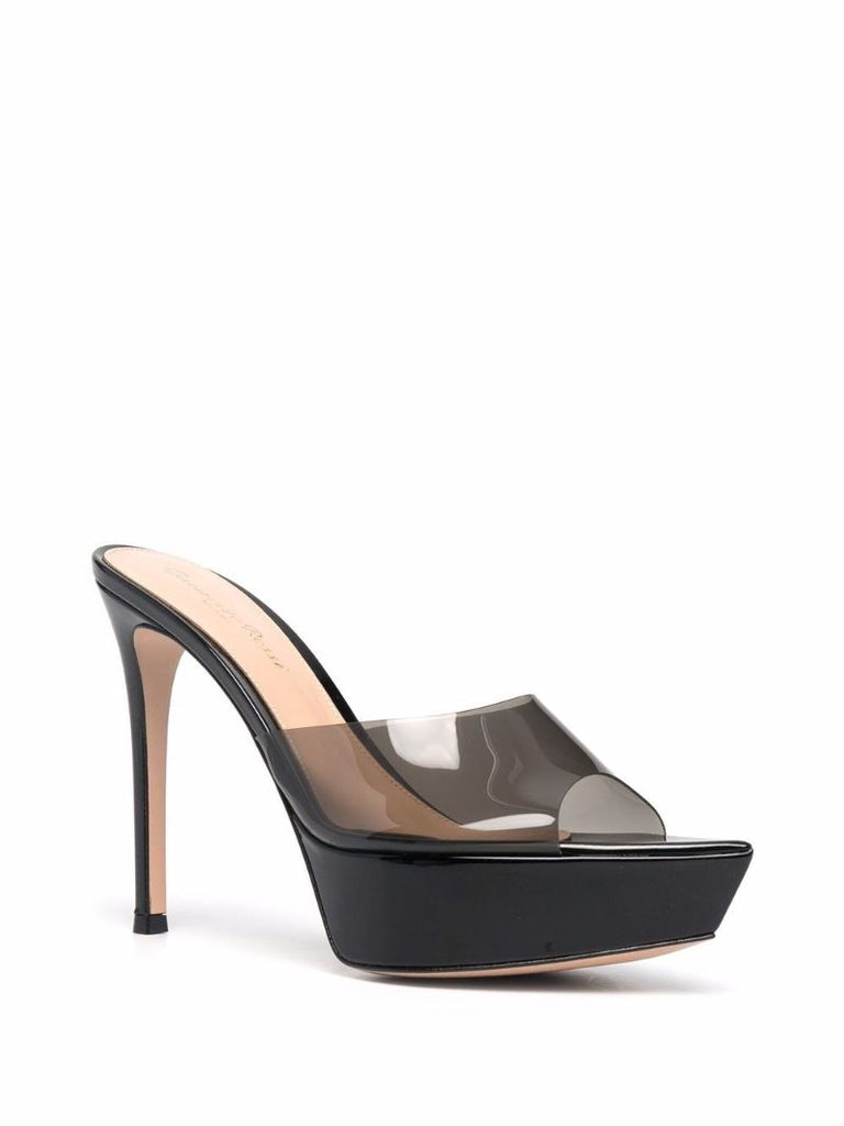 Black Betty 85 Pvc Mules