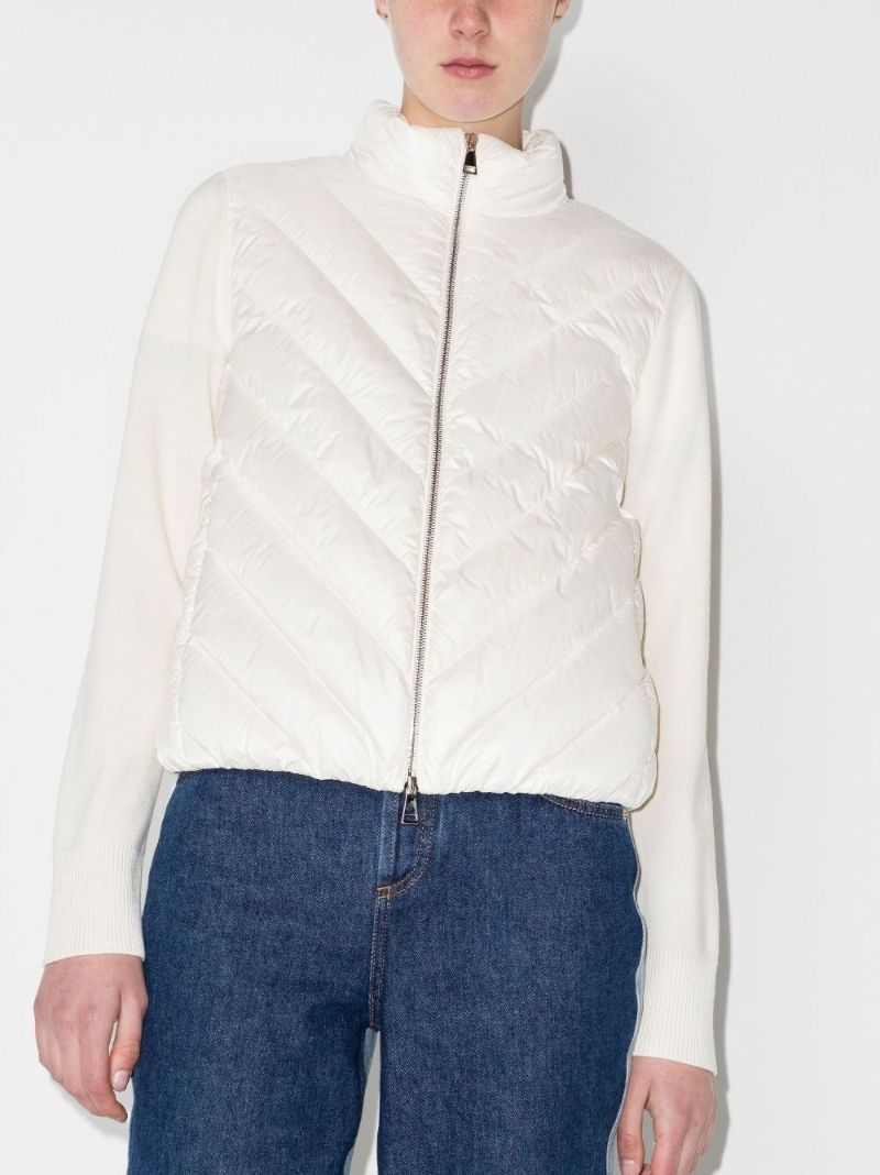 Padded Wool Cardigan