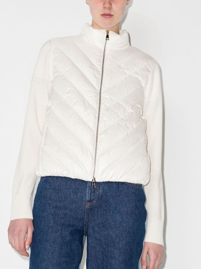 Padded Wool Cardigan