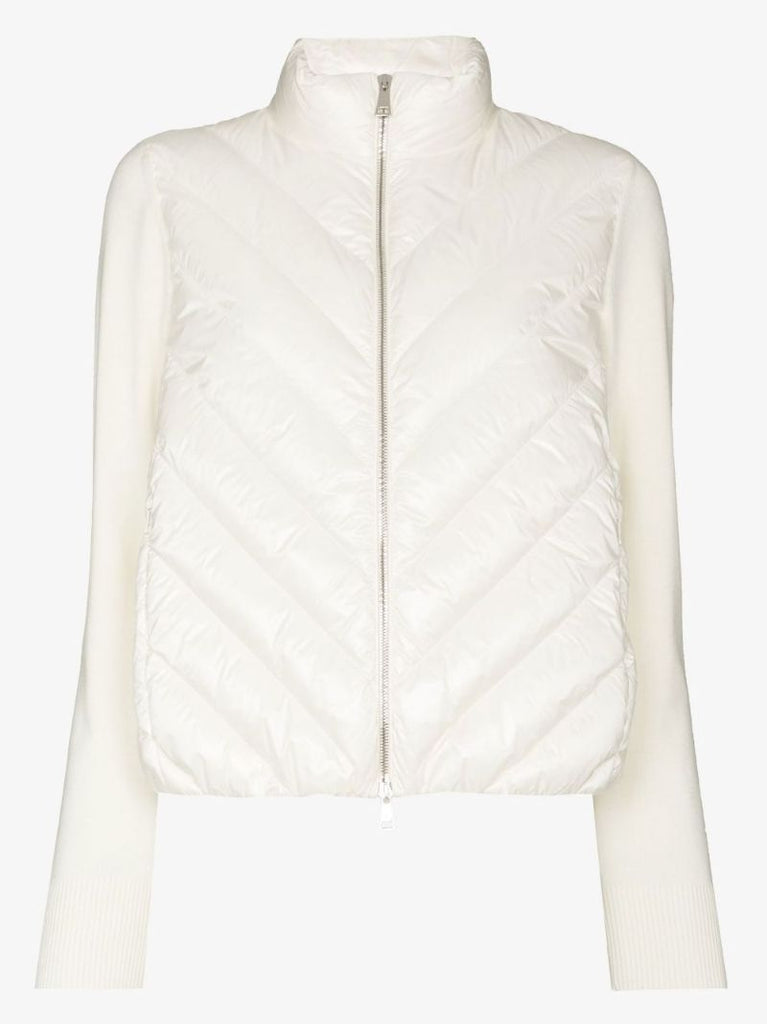 Padded Wool Cardigan