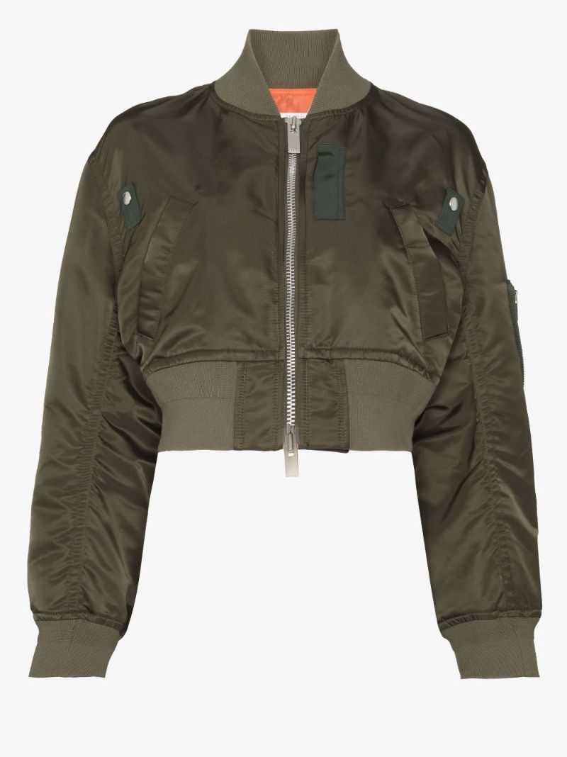 Cropped Bomber Jacket