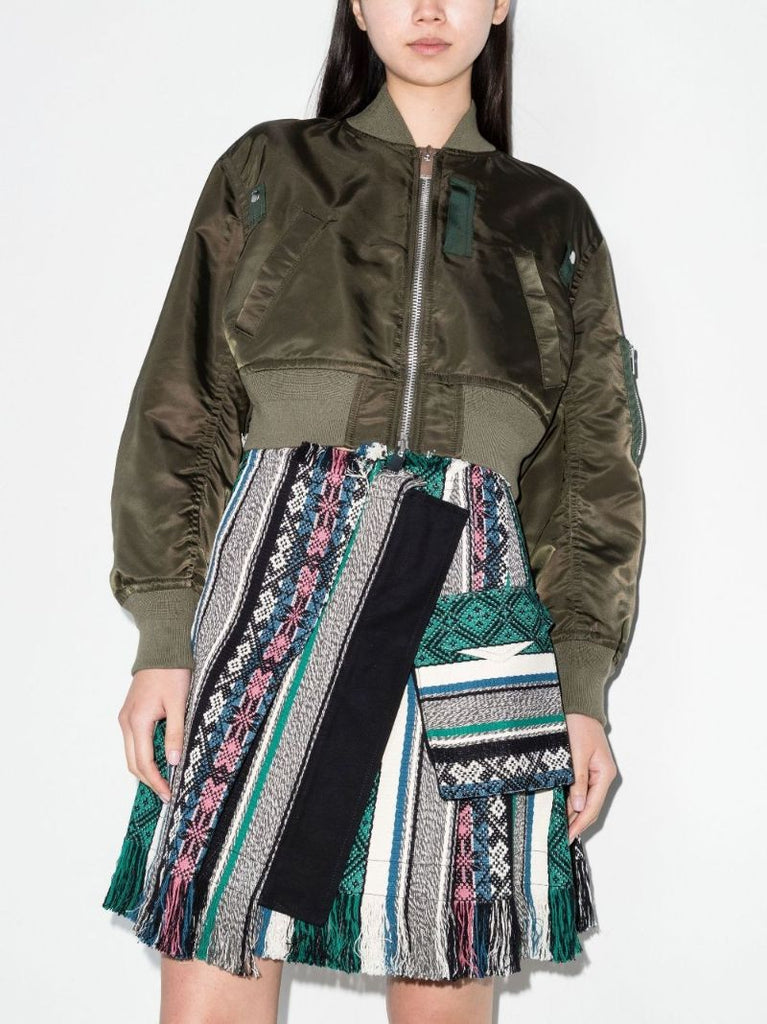 Cropped Bomber Jacket