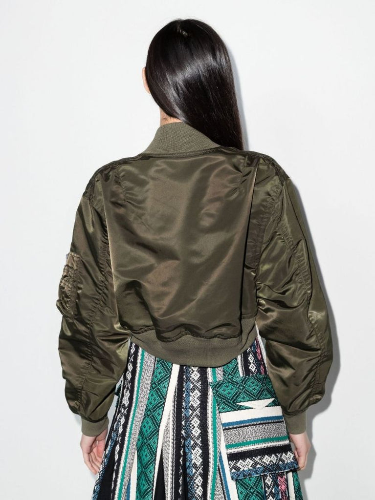 Cropped Bomber Jacket