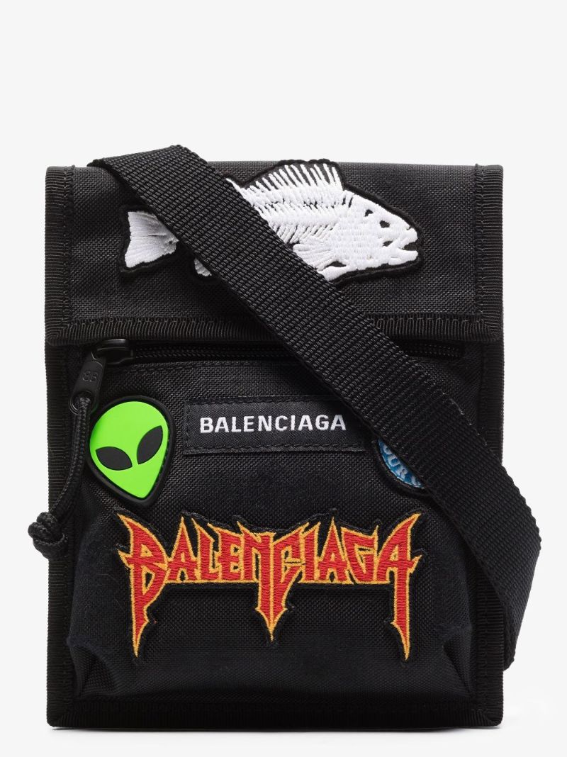 Black Explorer Cross Body Bag