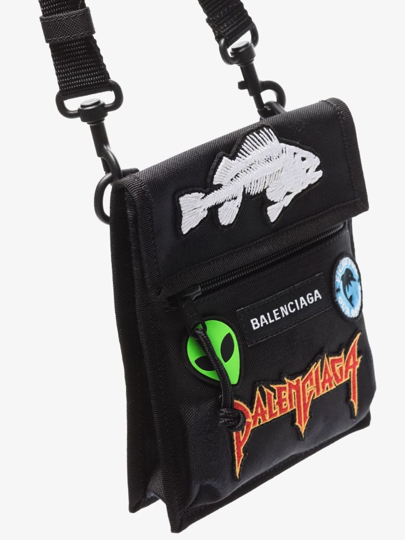 Black Explorer Cross Body Bag