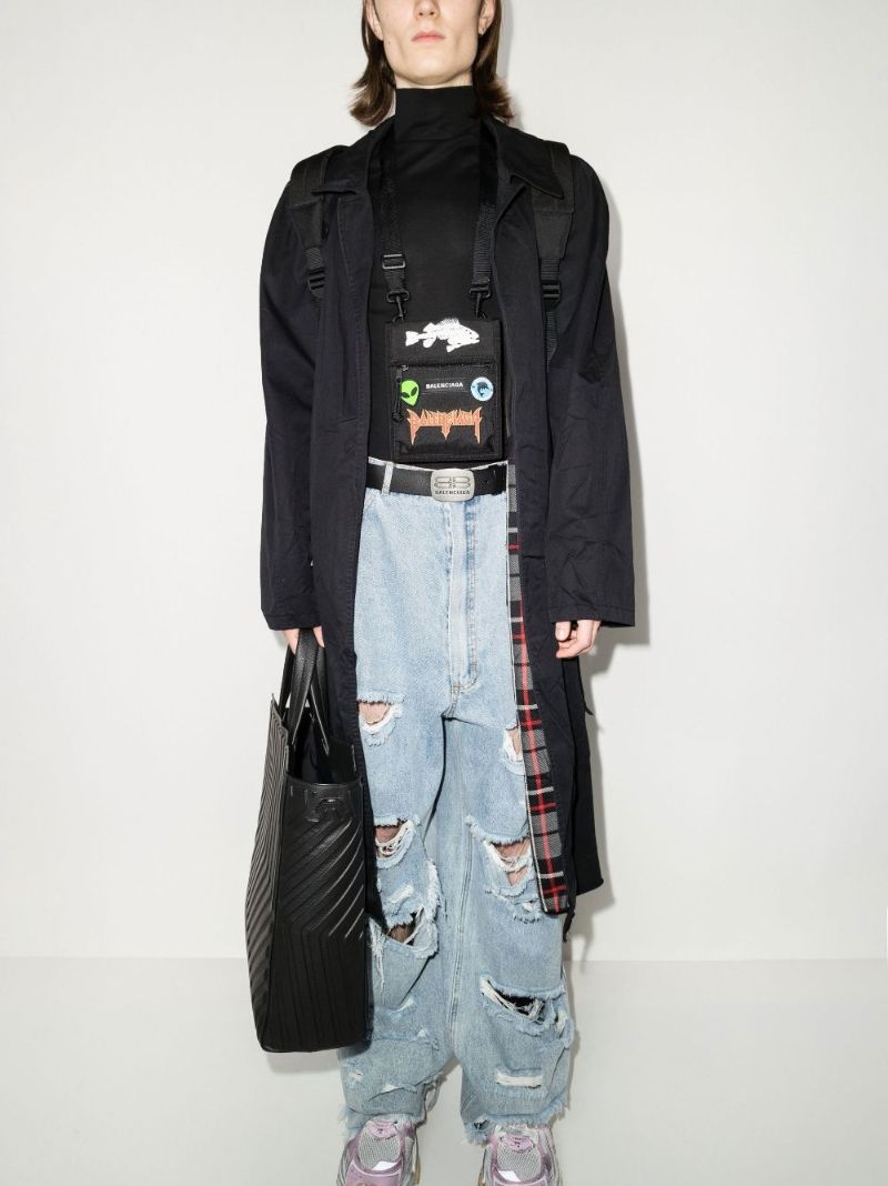 Black Explorer Cross Body Bag