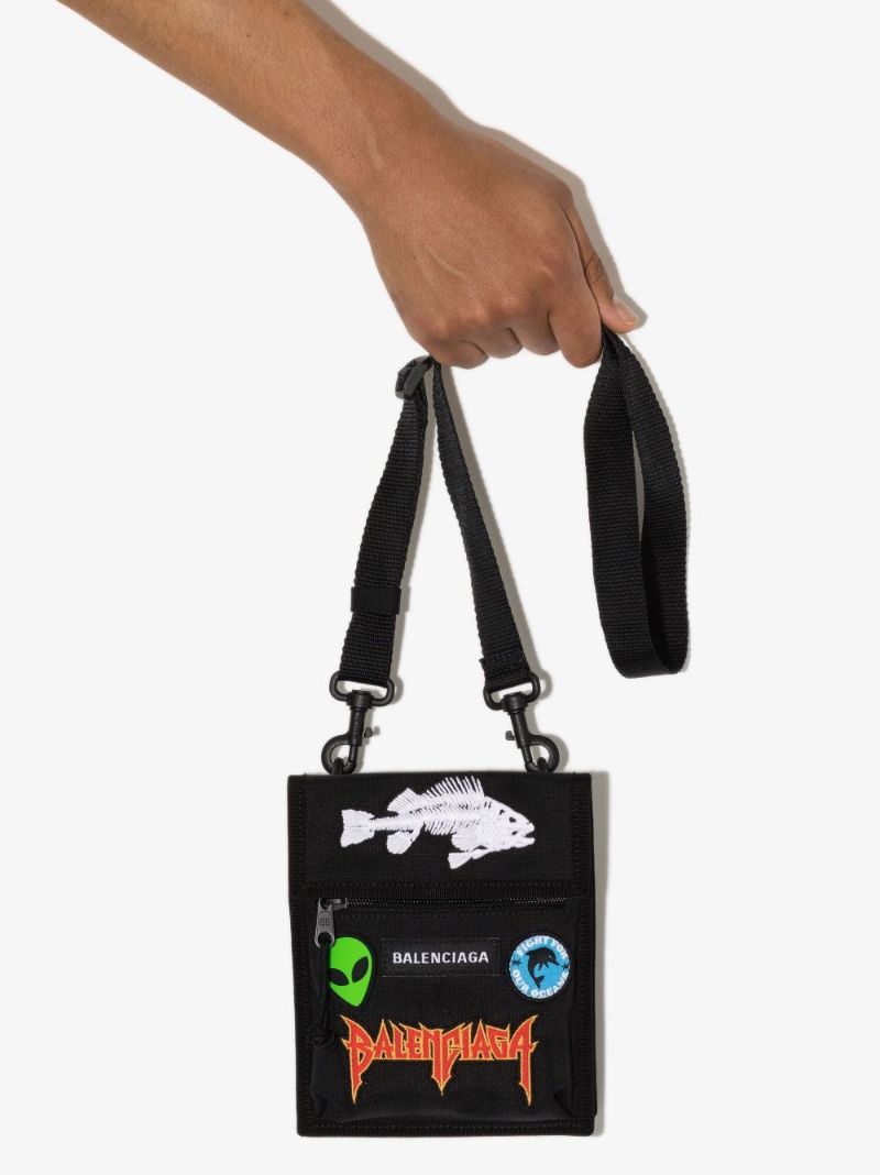 Black Explorer Cross Body Bag