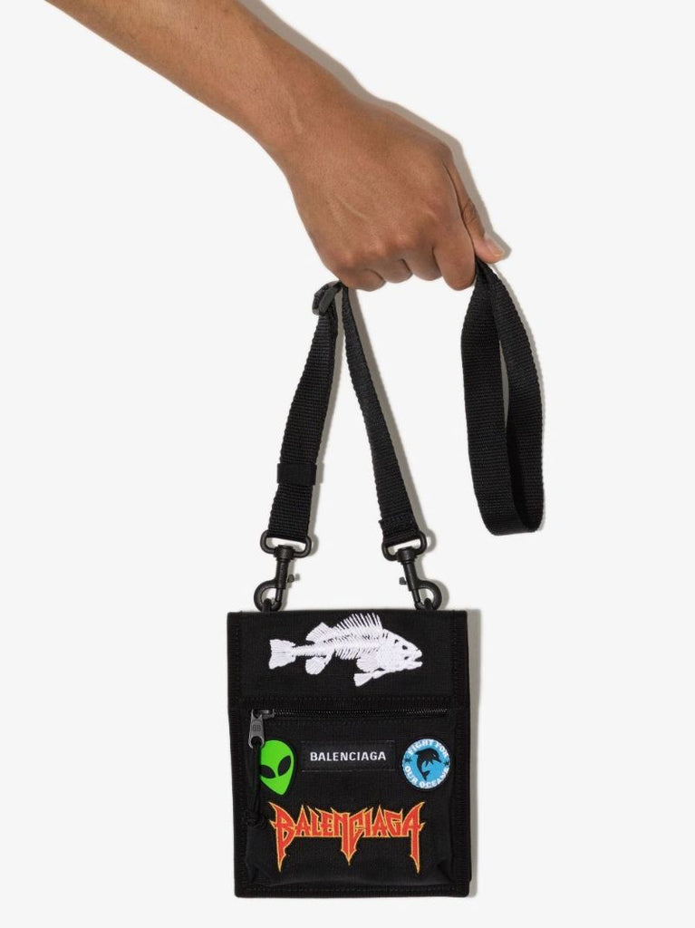 Black Explorer Cross Body Bag