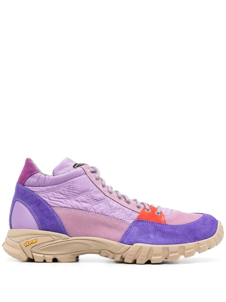 Purple Possagno Suede High Top Sneakers