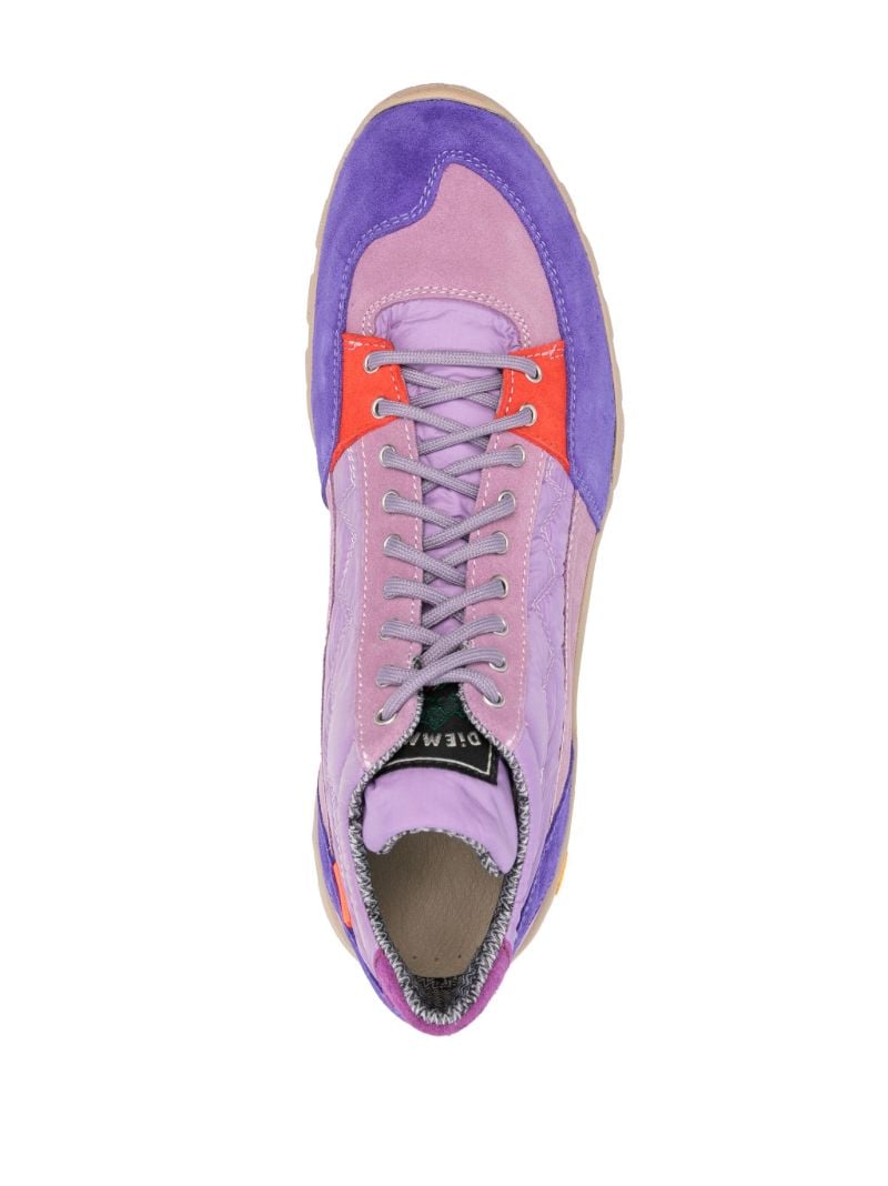 Purple Possagno Suede High Top Sneakers