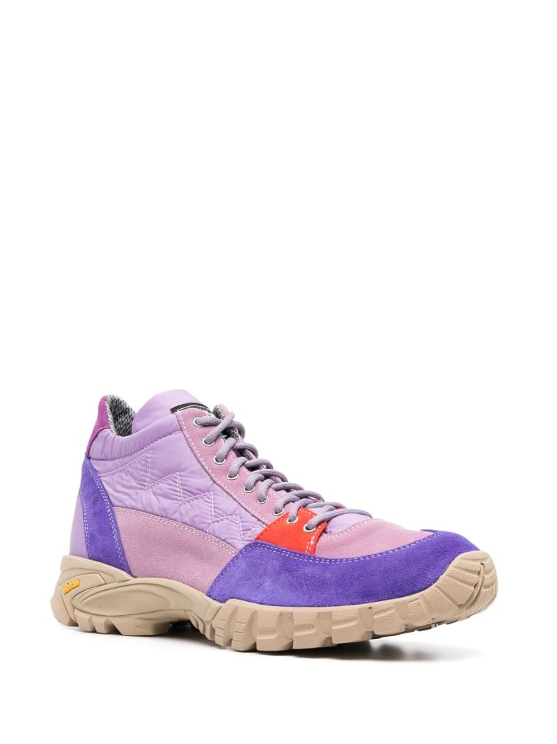 Purple Possagno Suede High Top Sneakers