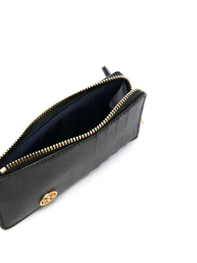 Black Robinson Leather Card Holder