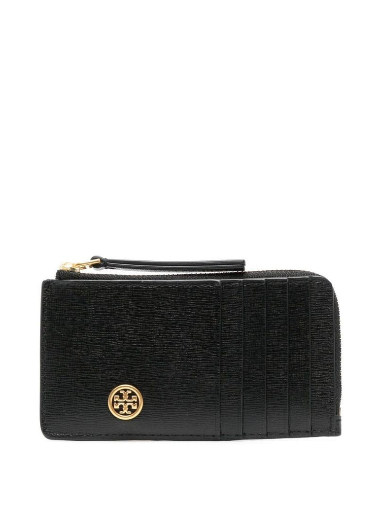Black Robinson Leather Card Holder