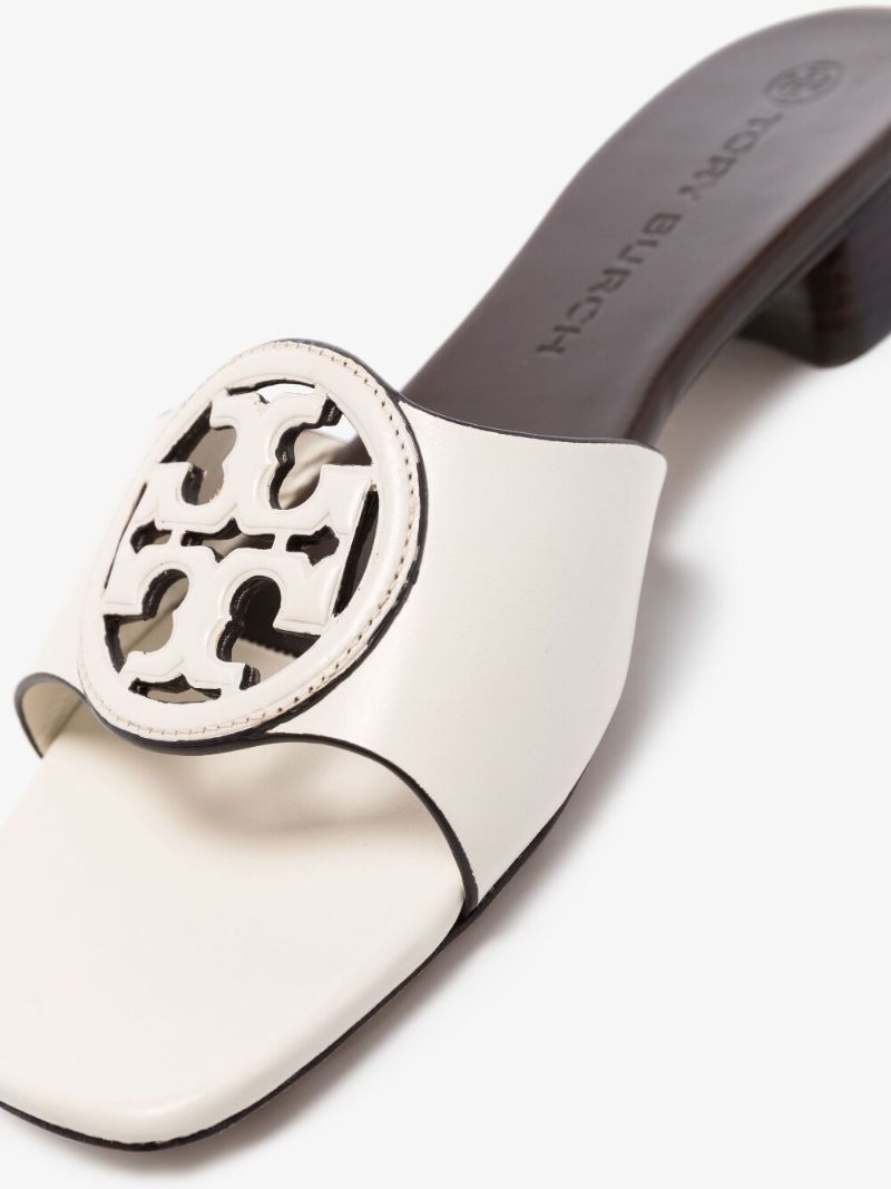 White BombÃ_x0083_Â©  Miller Leather Sandals
