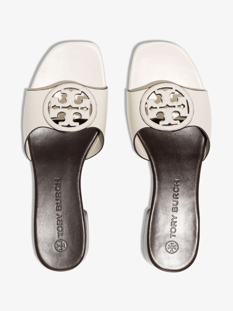 White BombÃ_x0083_Â©  Miller Leather Sandals