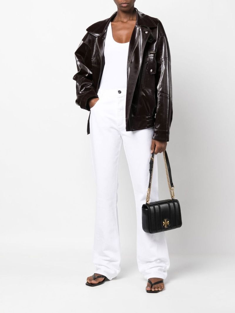 Black Kira Quilted Leather Shoulder Bag