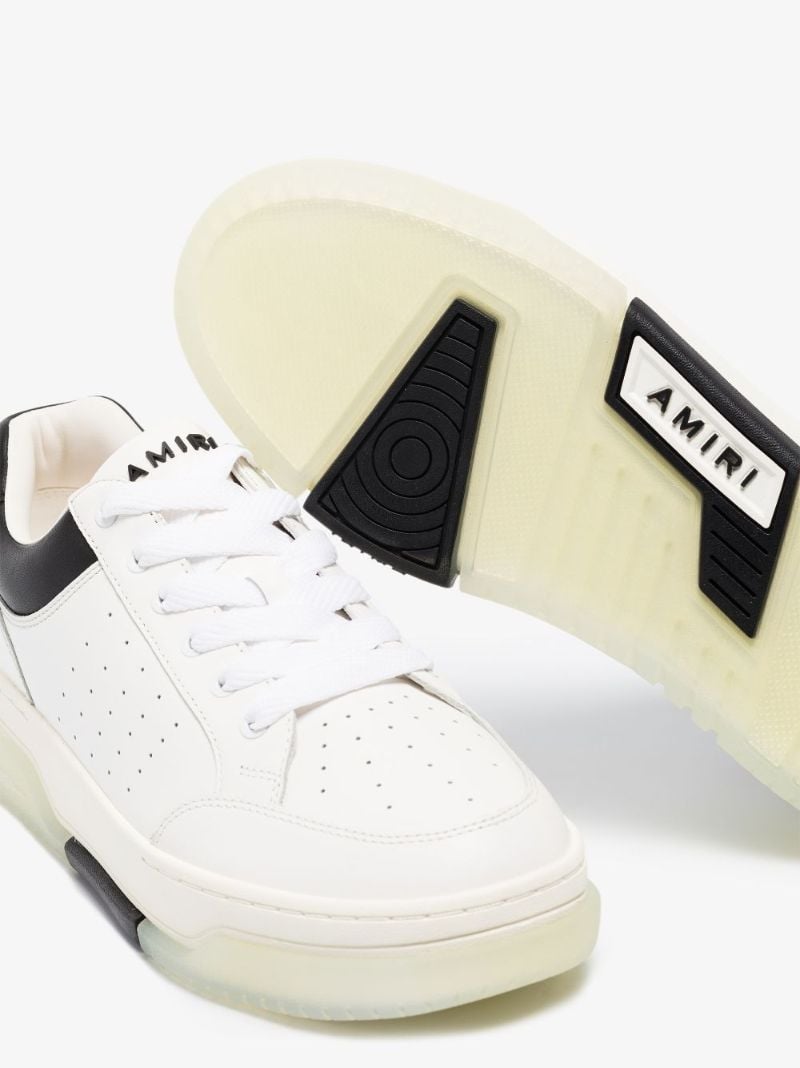 White Stadium Low Top Leather Sneakers