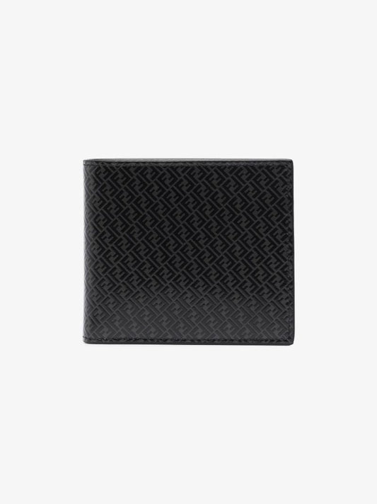 Black Monogram Leather Wallet