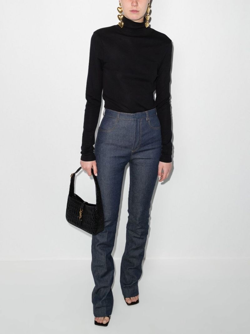 Blue Straight-leg Jeans
