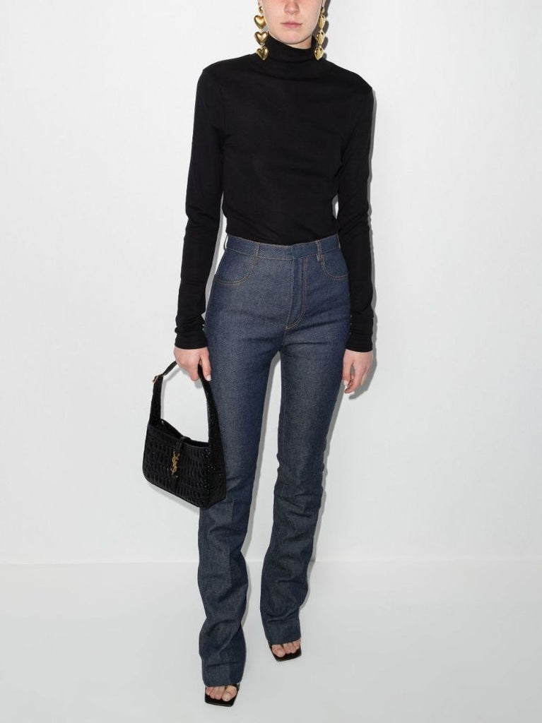 Blue Straight-leg Jeans