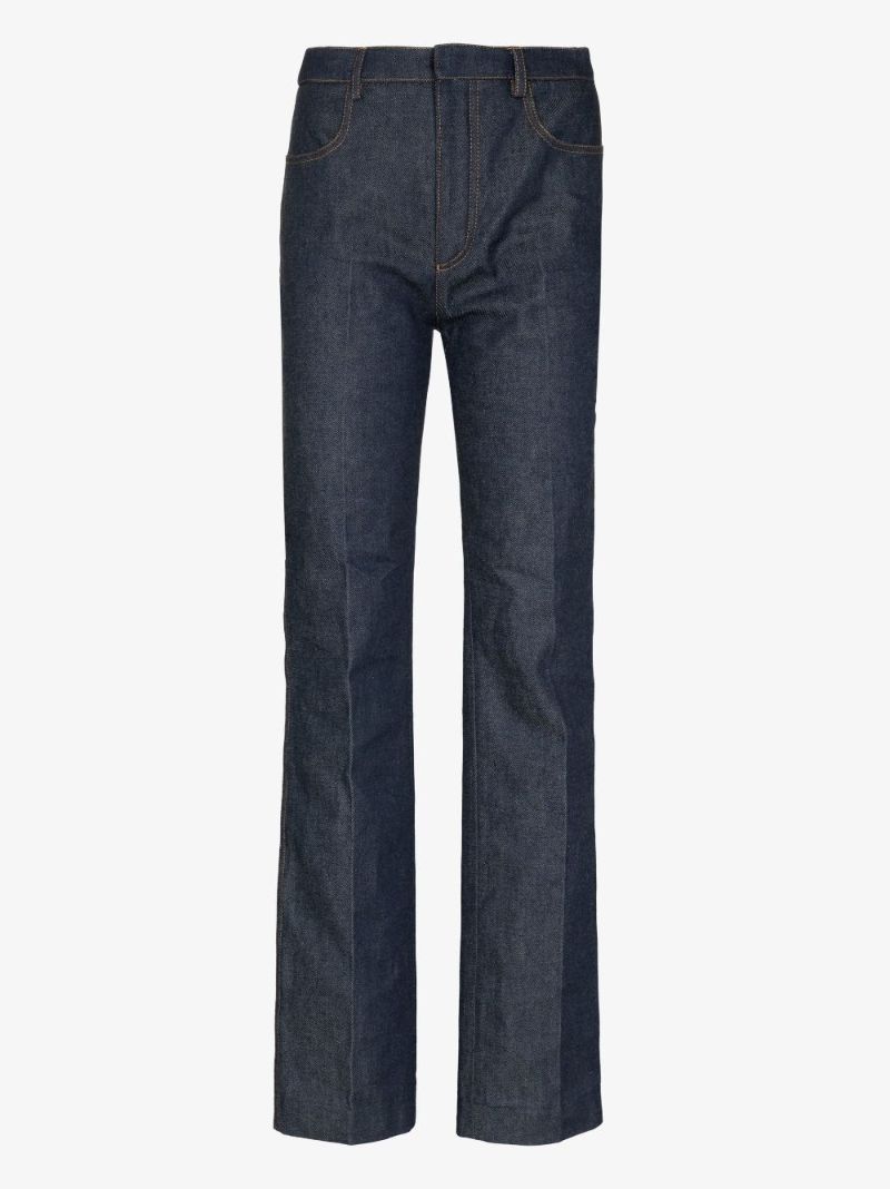 Blue Straight-leg Jeans