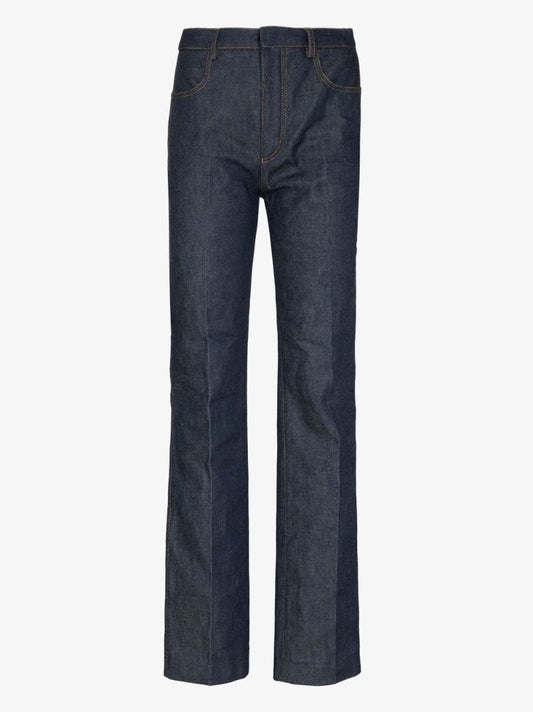 Blue Straight-leg Jeans