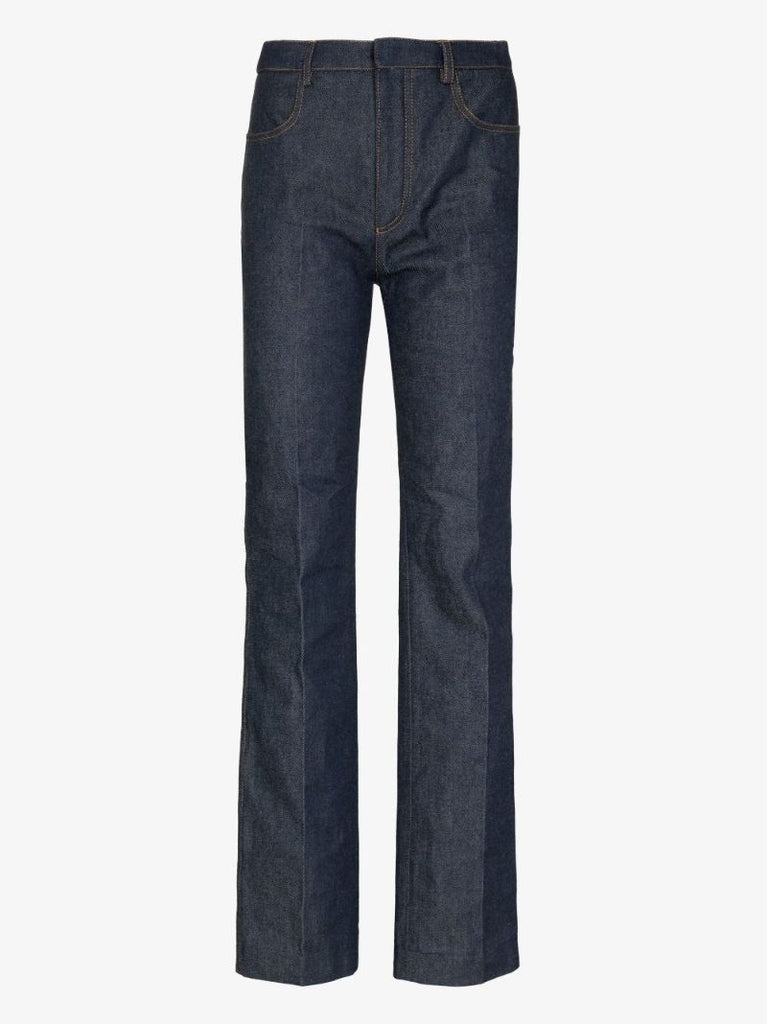 Blue Straight-leg Jeans