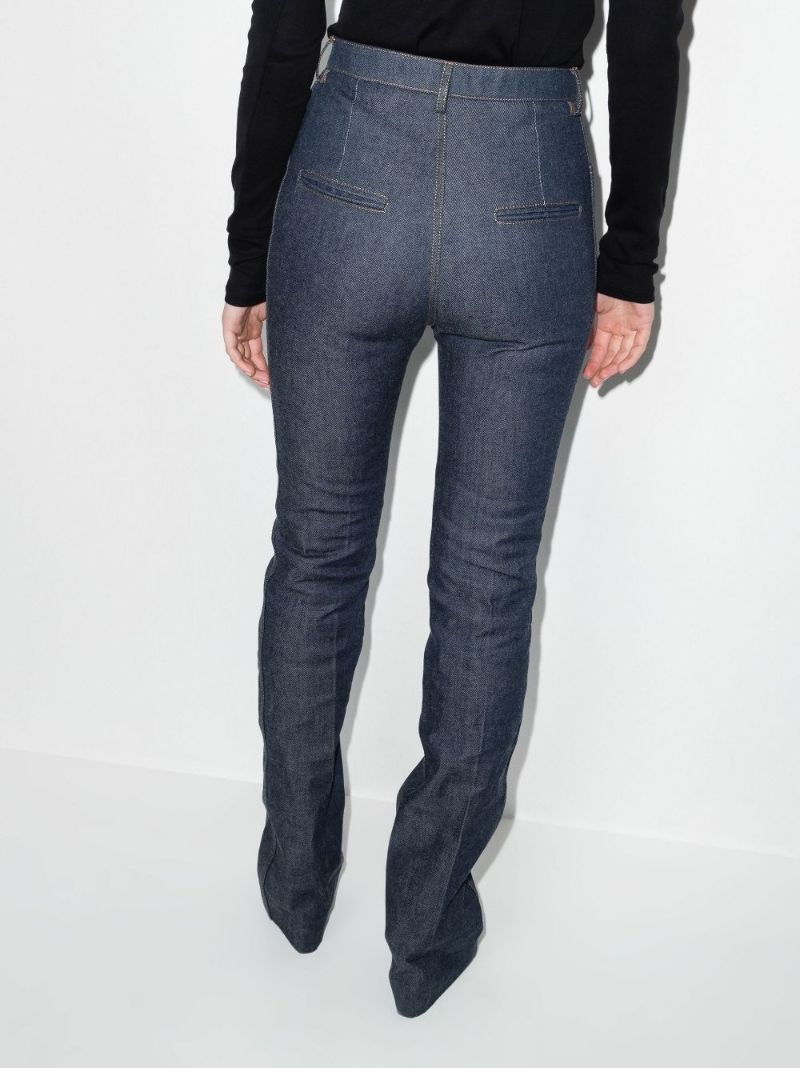 Blue Straight-leg Jeans