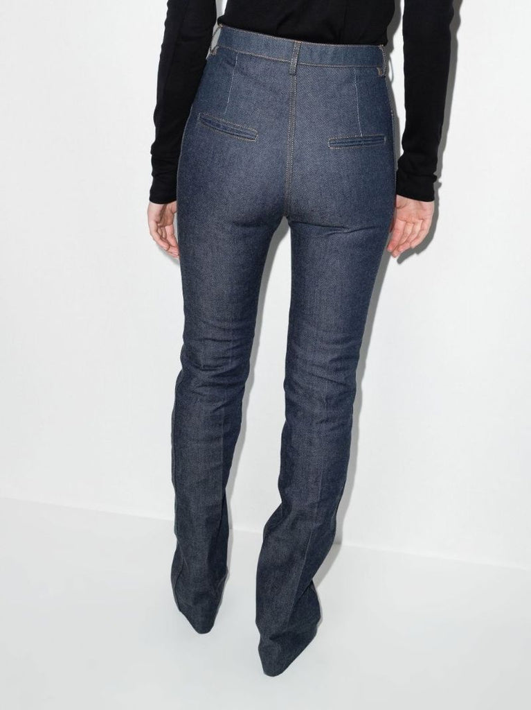 Blue Straight-leg Jeans