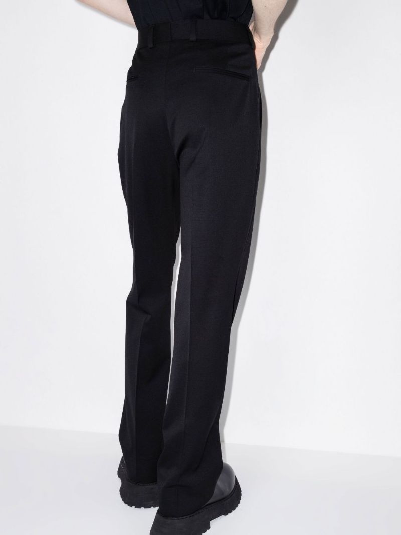 High Waist Wool Trousers