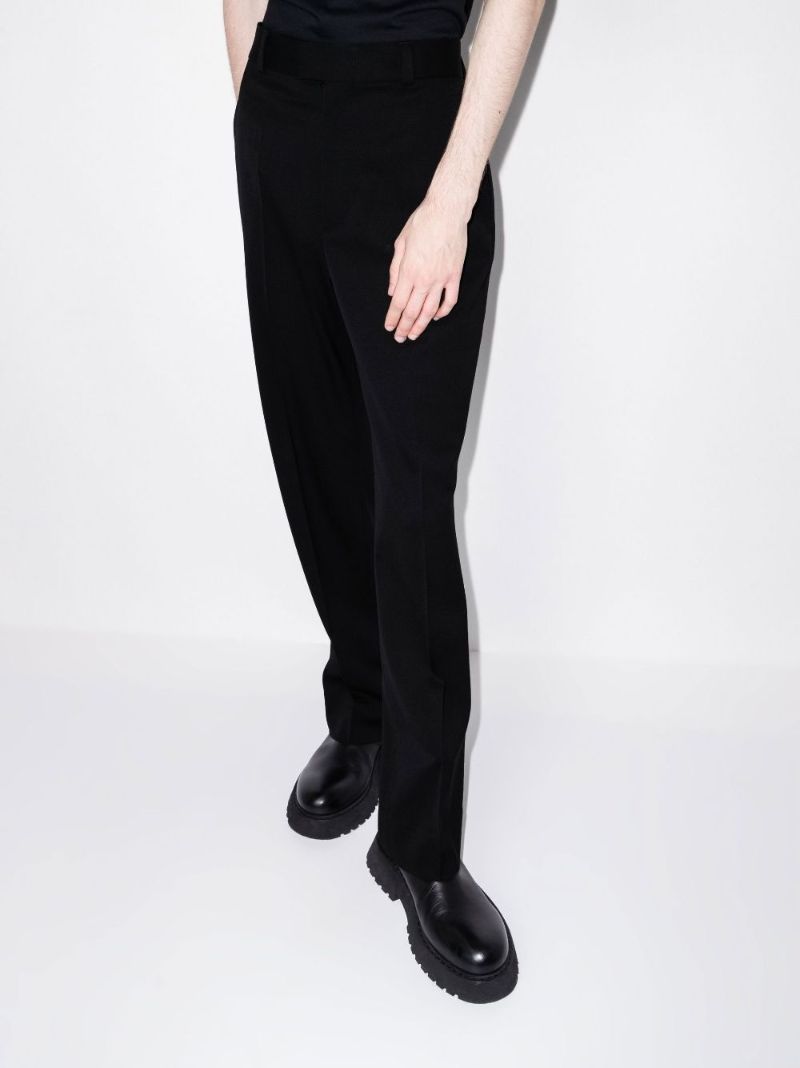 High Waist Wool Trousers