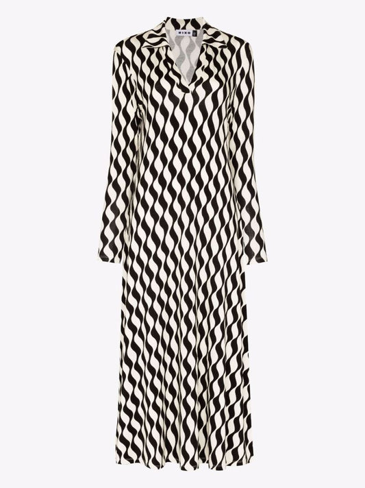 Tillie Wave Print Midi Dress